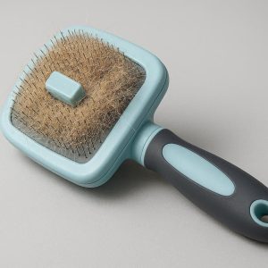 1 Self Cleaning Slicker Brush for Dogs and Cats Removes Tangles and Loose Fur
