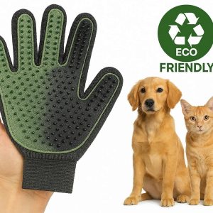 14 Reusable Pet Hair Remover Glove Eco Friendly Grooming Tool for Dogs Cats